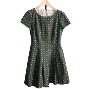 Black Fleece by Thom Browne Green Cap Sleeve Dress